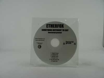 ETHERFOX SOMETHING DIFFERENT TO SAY (B45) 6 Track Promo CD Single including Plas