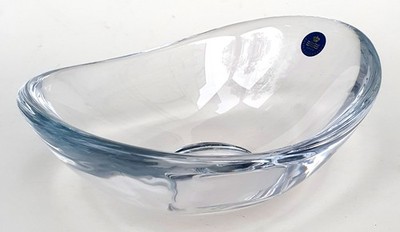 Royal Copenhagen Schale Medusa Glas klar Danish Design Per Lütken L 19,5 cm 60er