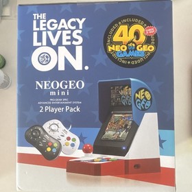 SNK Neo Geo Mini 40th Anniversary 2 Player Pack 40 Games HDMI 720p RGB