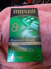 Maxell T-160 VHS Tape 8 Hour Premium Grade Sealed Blank Video Cassette New