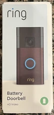 Ring, battery Doorbell  full view HD Video- Venetian Bronze -new  Sealed
