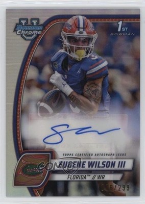 2024 Bowman U Chrome Prospect Refractor /299 Eugene Wilson III #PA-EWI Auto 0j3l