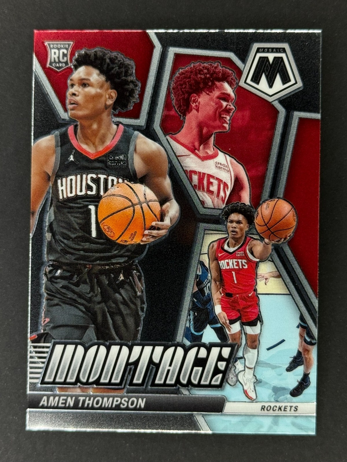 2023-24 Panini Mosaic #26 Amen Thompson Montage RC