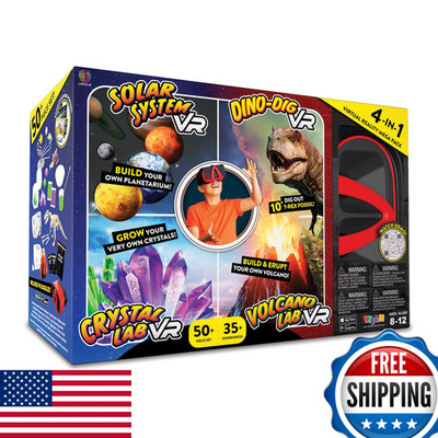 Abacus Brands Virtual Reality 4 In 1 Deluxe Vr Lab - Illustrated Interactive Vr