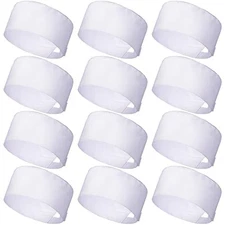  12 Pcs Chef Hat for Women Men Adjustable Unisex Sushi Beanie Chef Mesh White