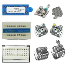 Orthodontic Bracket Self-Ligating Metal Braces Mini MIM Roth MBT 022 345 Empower