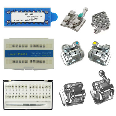 Orthodontic Self-Ligating Bracket Metal Braces Mini MIM Roth MBT DAMON Q Empower