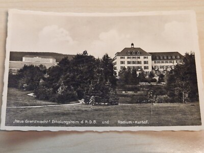 AK Radiumbad Brambach Haus Grenzwacht Erholungsheim d.R.D.B. nicht gelaufen