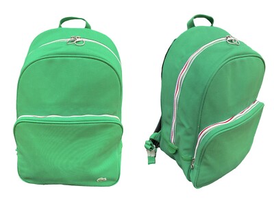 LACOSTE BACKPACK Large Unisex Vintage M93 Canvas 8 Croc  display picture 1