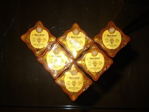 Set of 20 litecubes Brand 1 Mode ORANGE Light up LED Ice Cubes - Picture 3 of 5