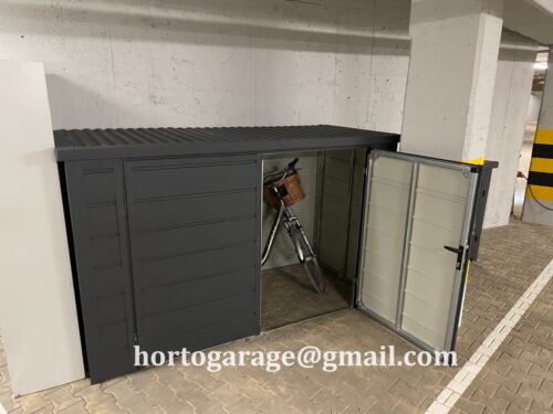 2,4x1,3 Fahrradversteck Blechgarage Moderngarage Fertiggarage Metallgarage Laube - Bild 2 von 11