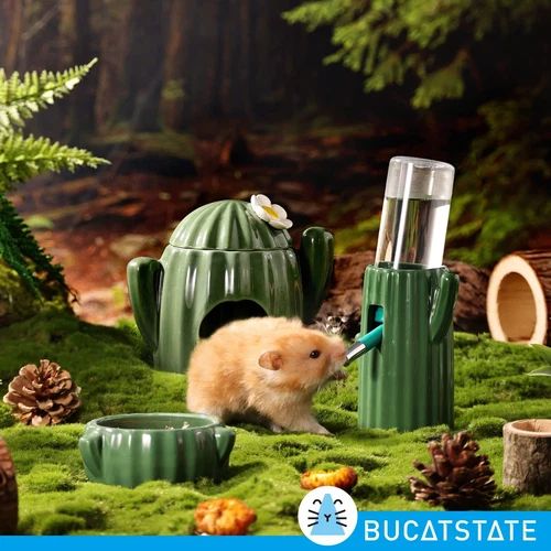 Hamster Drinking Bottle with Stand, 120 ml Small Animal Drinking - Picture 4 of 4