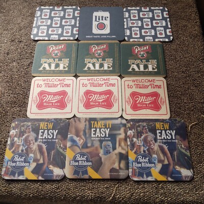 12 Wisconsin Beer Coasters