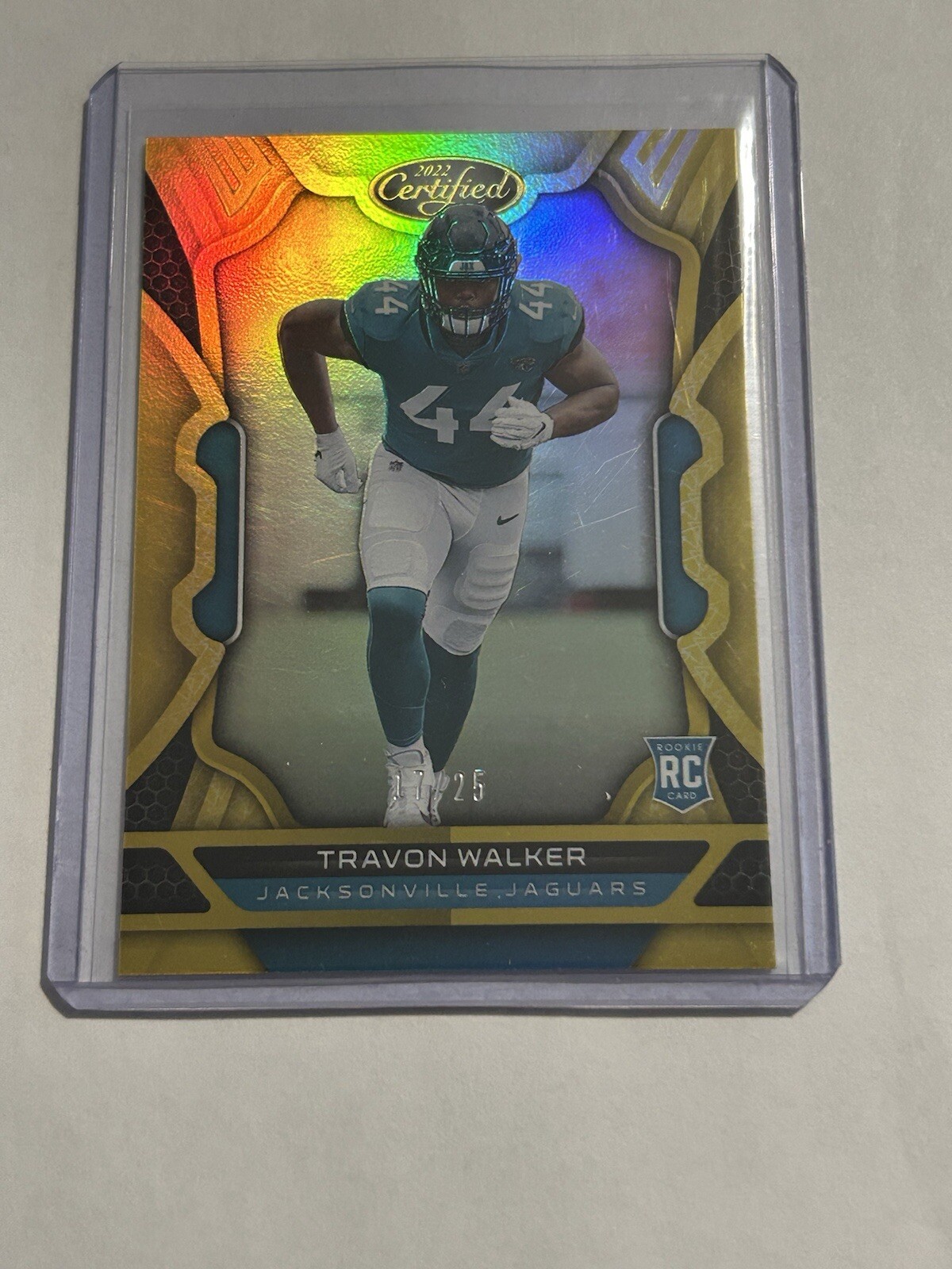2022 Certified Rookies Mirror Gold /25 Travon Walker #126 Rookie RC