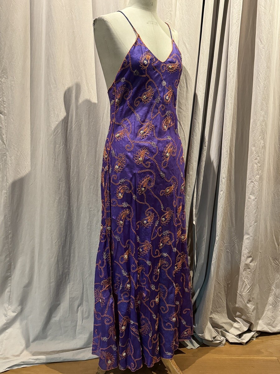 Adidas Vestito Gucci Fiori Vintage Paul Ropp Embroidered Silk Slip