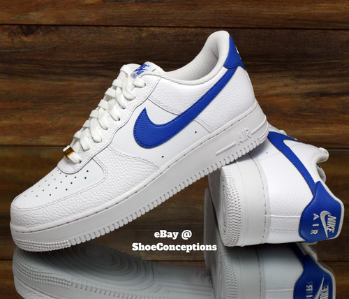 Nike Air Force 1 '07 Shoes White Game Royal Blue DM2845-100 Mens Multi 