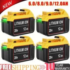 For DeWalt 20V 20 Volt Max 6AH/8AH/12.0 AH Lithium Ion Battery DCB206-2 DCB208-2