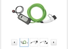 Masterplug Chargepoint Home EV Charging Cable Type 2 10 Metre Mode 2 3-Pin Plug