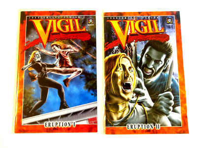 VIGIL ERUPTION I AND II  - MILLENNIUM COMICS - LOUDERMILK VERSION