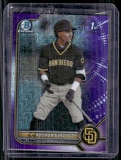 2022 Bowman Chrome 1st Bowman Purple Refractor Rosman Verdugo 153/250 #BCP-193