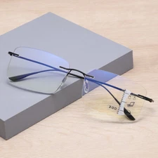 Edge Cutting Frameless Anti-Blue-Ray Progressive Multi Focus Reading Glasses