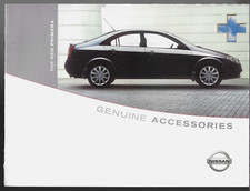 Nissan Primera Accessories 2002-03 UK Market Sales Brochure 4-dr 5-dr Estate