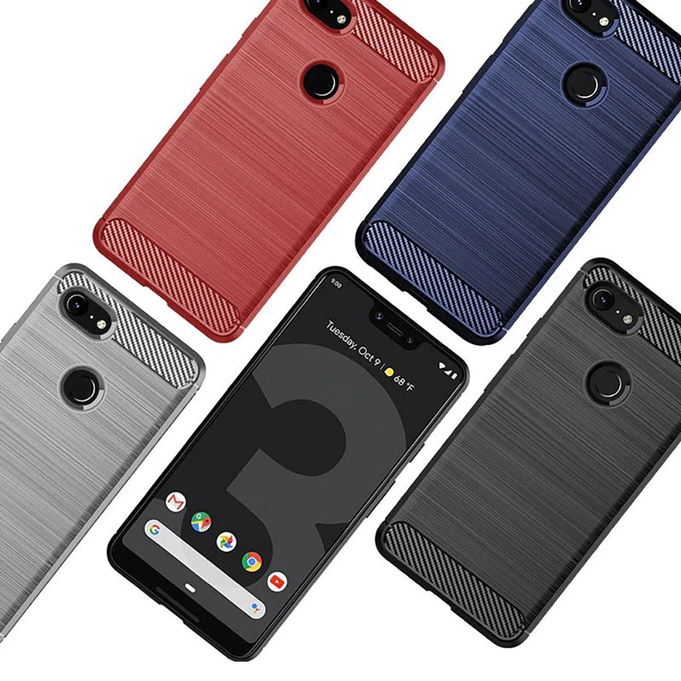 Google Pixel Handyhülle Cover TPU Case Schutzhülle Handy Bumper Carbon Optik - Bild 1 von 1