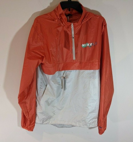 Nike SB Anorak 1/2 Zip Pack Hood Orange 
