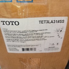 TOTO TET3LA31#SS 4" x 4" Flushometer 1.28 GPF EcoPower - Complete Set