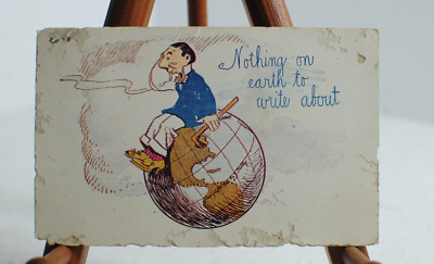 Antique 1907 Nothing on Earth to Write About Posted One Cent Stamp