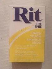 Rit Dye Tinte Lemon Yellow All Purpose Concentrated 1 1/8 oz (31.9 g)