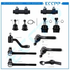 For 94-99 Dodge Ram 1500 2WD 12Pcs Front Tie Rods Ball Joints Idler Pitman Arm