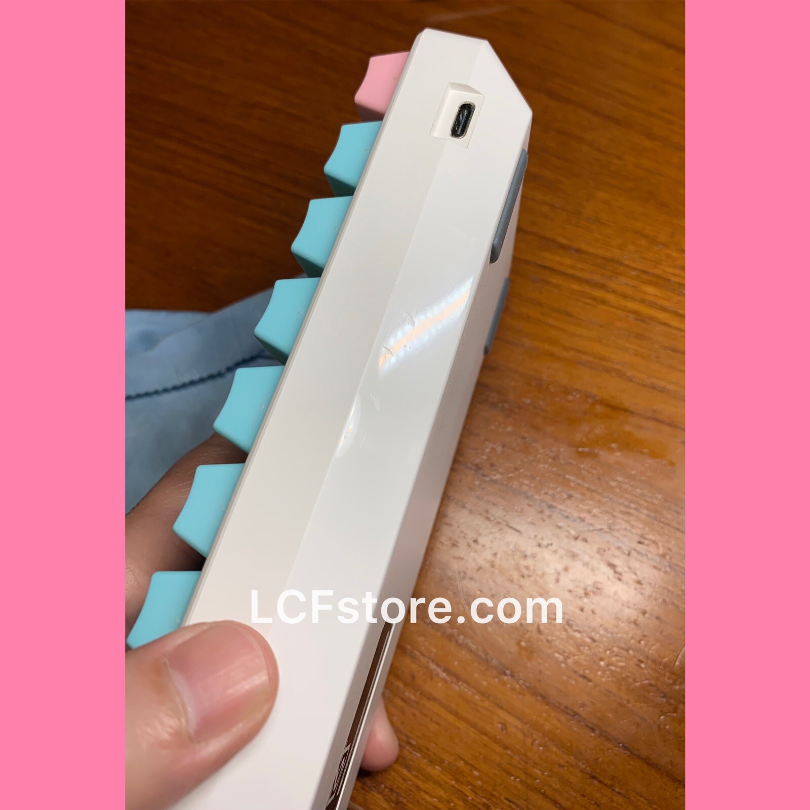 Custom White Miami keyboard