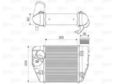 Genuine VALEO Intercooler 818326 for Audi