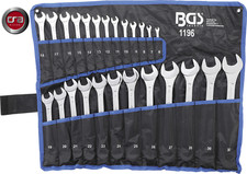 Set chiavi combinate 25 pz CHROME VANADIUM professionale  BGS 1196 FERMEC