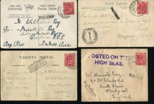 CAPE VERDE WIELKA BRYTANIA UŻYWANY ZA GRANICĄ PAQUEBOT WYSYŁKA 1906/08 EDWARD 7.