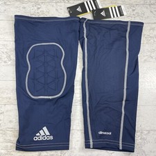 Lot Of 2- XL Adidas Techfit Climacool Ironskin Navy Blue Knee Sleeve Pad Leg