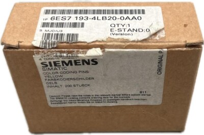 200x Siemens 193-4LB20-0AA0 Color Coding Pins, gelb
