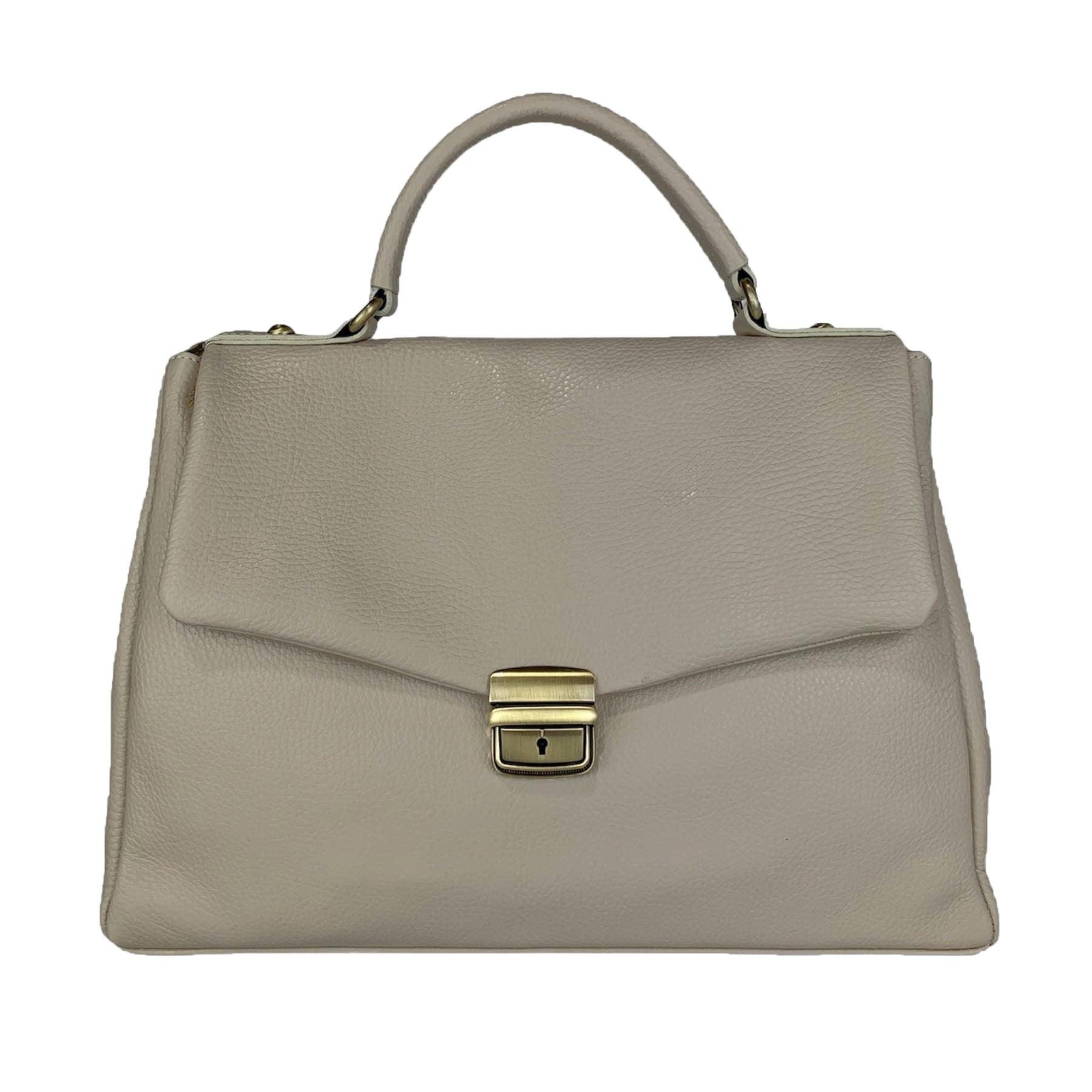 SAOLA Borsa a Mano in Pelle con Patta Made in Italy