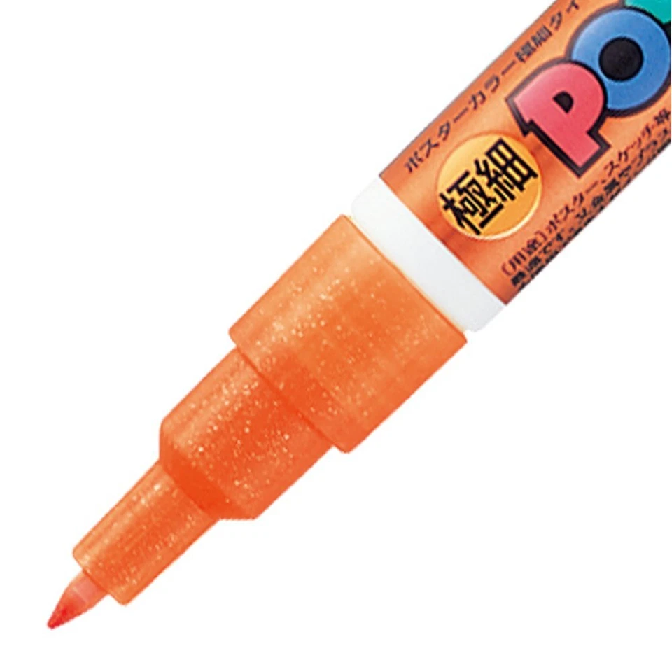Pluma de Dibujo Uni POSCA Brillo 7 Colores Ultra Fina PC1ML7C Color Agua NUEVO Foto 3 de 3