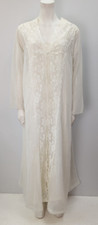 Vintage Henson Kickernick Peignoir Nightgown Robe Set Size L White Bridal