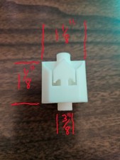 Plastic Drum for 2" Horizontal Blinds with a 1/4" Hexagon Tilt Rod