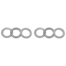 2pcs NTA1423 Thrust Needle Roller Bearings 7/8 x 1-7/16 x 5/64-inch with Washer