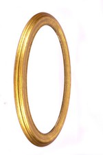 Ikea Levanger Retro Style Mirror Gold Oval 95 x 58cm Good Condition