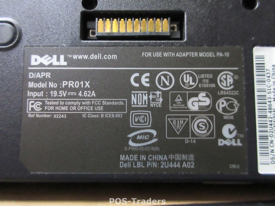 Dell 2U444 GB632 GH060 PR01X 2U442 GH064 Docking Station Port Replicator EXCL PS - Bild 2 von 3