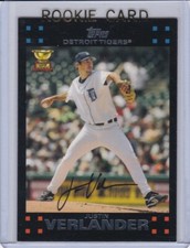 JUSTIN VERLANDER Topps All-Star ROOKIE CARD Detroit Tigers Baseball ASTROS