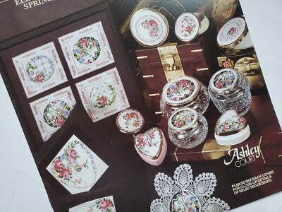 Ashley Court A Time To Treasure Floral cross stitch patterns charts BK 003