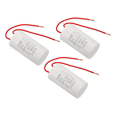 3x CBB60 20uF Laufen Kondensator AC450V 50/60Hz Zylinder Boden mit 2 Drähte 12cm