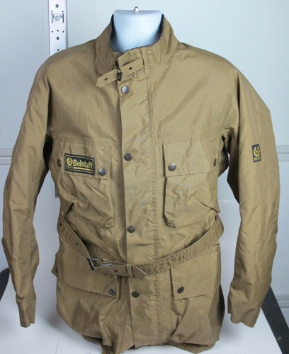 Belstaff Tan Nylon Flannel Lined Belted 