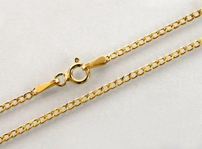 ECHT GOLD *** Kette Panzerkette 1,6 mm *** 36-40-42-45-50-55-60-70-80 cm - Bild 1 von 4